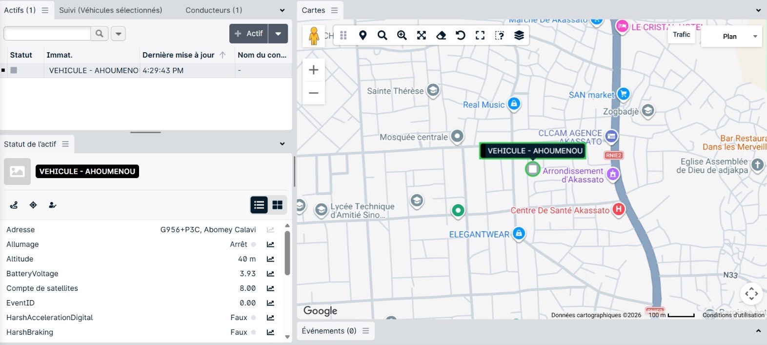 Plateforme de suivi GPS et de gestion de flotte